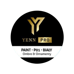 YennPRO - paint biały P01 -ombre & ornament